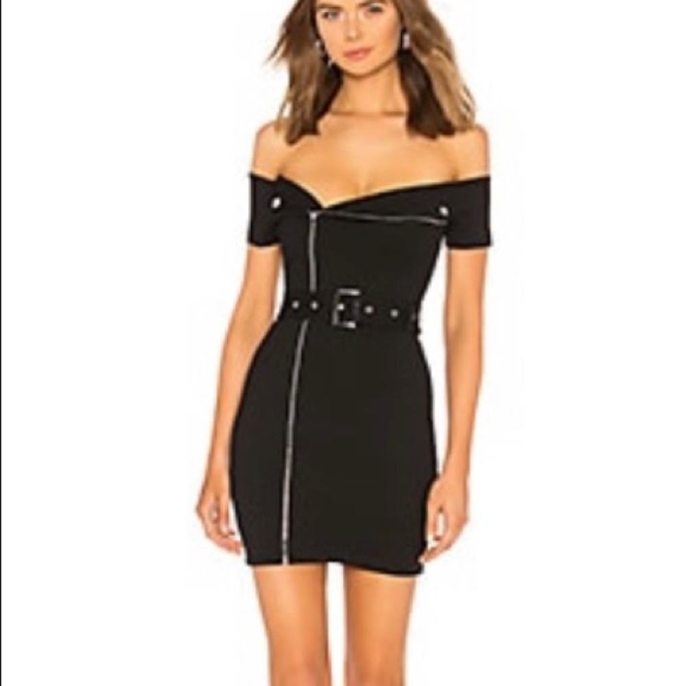 Black Moto Dress